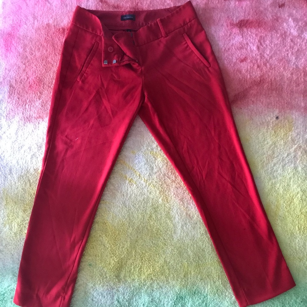Red J Crew Pant